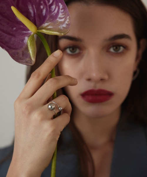 CENE（セネ）の「【CENE】セネ/ダブルボールリング（リング・レディース・ピンクゴールド/ゴールド/シルバー・#9/#11/#13）」の12枚目の写真