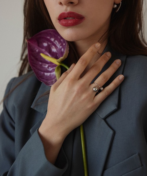 CENE（セネ）の「【CENE】セネ/ダブルボールリング（リング・レディース・ピンクゴールド/ゴールド/シルバー・#9/#11/#13）」の15枚目の写真