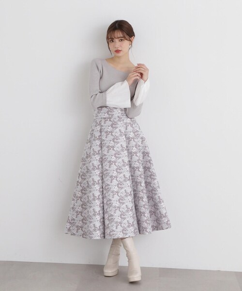 PROPORTION BODY DRESSING（プロポーションボディドレッシング）の「フレアスリーブニット / 1213270921（ニット/セーター・レディース・グレー/ブラック/ボルドー・SMALL/MEDIUM）」の17枚目の写真