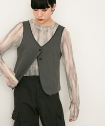 KBF | レイヤードチュールトップス(Tシャツ/カットソー)