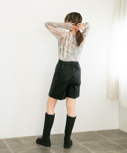 KBF（ケイビーエフ）の「レイヤードチュールトップス（Tシャツ/カットソー・レディース・グリーン系その他/ブラウン系その他・ONE）」の17枚目の写真