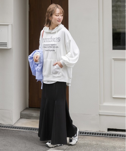Oversize внутри меха логопринт парка