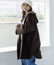 LAKOLE | ウーリーテックフーデッドコート / 704771(その他アウター)