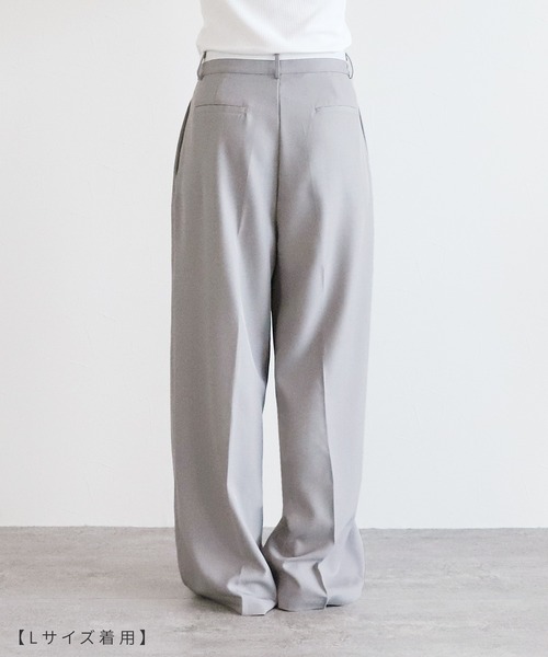 reca（レカ）の「ウエストデザインスラックスパンツ（スラックス・レディース・ライトグレー/ブラック・M/L）」の21枚目の写真