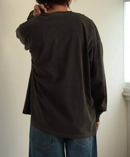 SENSE OF PLACE by URBAN RESEARCH（センスオブプレイスバイアーバンリサーチ）の「フェードルーズポケットロングスリーブTシャツ（Tシャツ/カットソー・メンズ・ライトベージュ/ブラック/ブルー・LARGE/MEDIUM）」の14枚目の写真