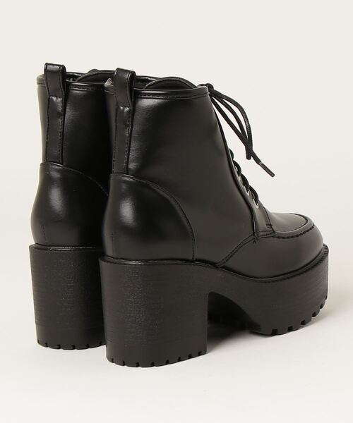 【セール】Love Hunter / 厚底モカレースアップブーツ (1614)（ブーツ）｜LOVEHUNTER（ラブハンター）