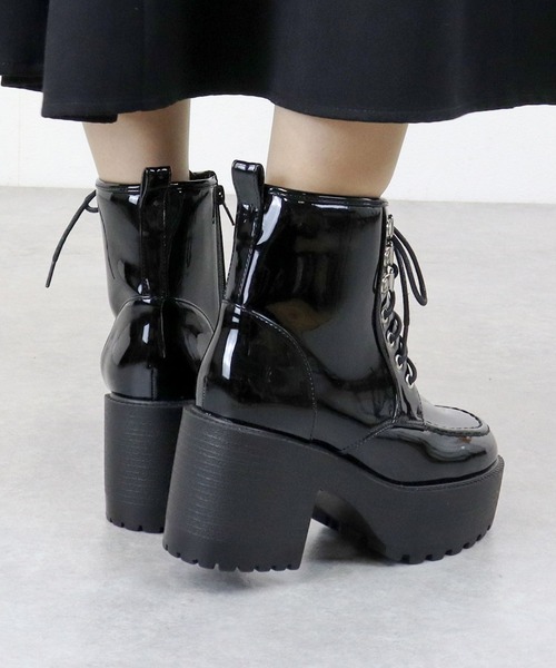 【セール】Love Hunter / 厚底モカレースアップブーツ (1614)（ブーツ）｜LOVEHUNTER（ラブハンター）