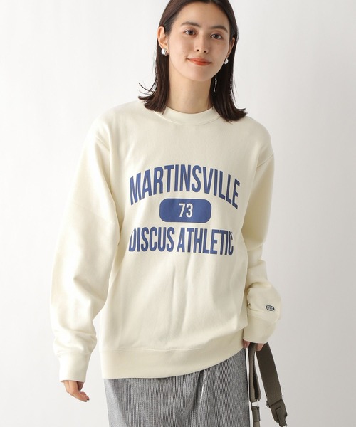 LEPSIM（レプシィム）の「【DISCUS／ディスカス】裏毛プリントプルオーバー　963736（スウェット・レディース・アイボリー/グリーン/ライトブルー/ネイビー/ライトグレー/イエロー/ブラック/オフホワイト・LARGE/MEDIUM）」の2枚目の写真