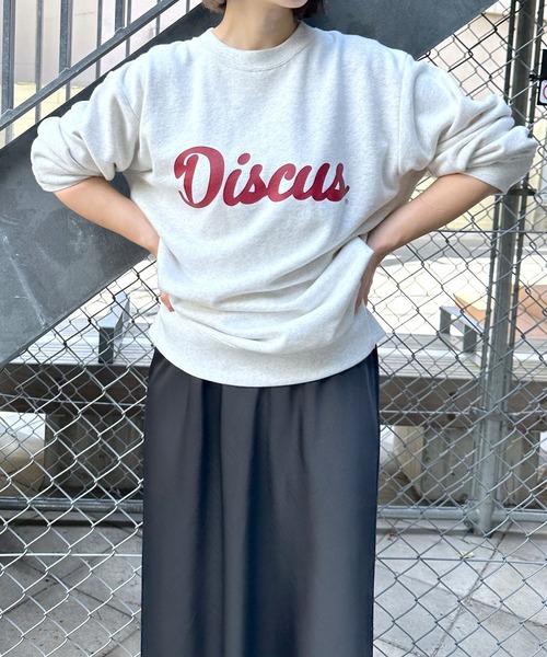 LEPSIM（レプシィム）の「【DISCUS／ディスカス】裏毛プリントプルオーバー　963736（スウェット・レディース・アイボリー/グリーン/ライトブルー/ネイビー/ライトグレー/イエロー/ブラック/オフホワイト・LARGE/MEDIUM）」の3枚目の写真