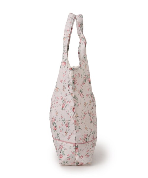 LAURA ASHLEY(ローラアシュレイ)の「マウントニー ガーデン柄 マイバッグ(エコバッグ/サブバッグ・レディース・ピンク系5/アイボリー系・00)」の3枚目の写真