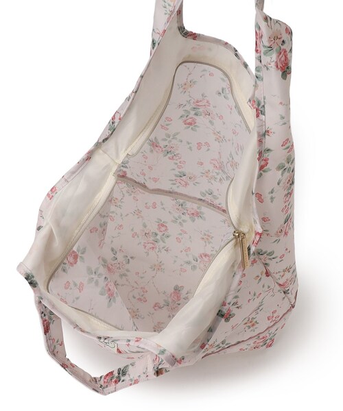 LAURA ASHLEY(ローラアシュレイ)の「マウントニー ガーデン柄 マイバッグ(エコバッグ/サブバッグ・レディース・ピンク系5/アイボリー系・00)」の9枚目の写真