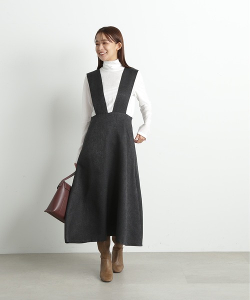 N.（N. Natural Beauty Basic）（エヌエヌナチュラルビューティーベーシック）の「◆シアーハイネックインナー（Tシャツ/カットソー・レディース・オフホワイト/ブラック・MEDIUM）」の6枚目の写真