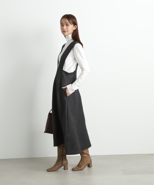 N.（N. Natural Beauty Basic）（エヌエヌナチュラルビューティーベーシック）の「◆シアーハイネックインナー（Tシャツ/カットソー・レディース・オフホワイト/ブラック・MEDIUM）」の7枚目の写真