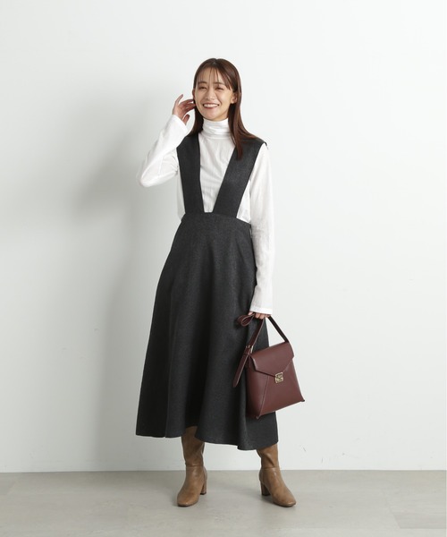 N.（N. Natural Beauty Basic）（エヌエヌナチュラルビューティーベーシック）の「◆シアーハイネックインナー（Tシャツ/カットソー・レディース・オフホワイト/ブラック・MEDIUM）」の8枚目の写真