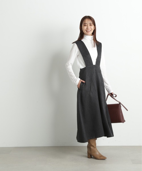 N.（N. Natural Beauty Basic）（エヌエヌナチュラルビューティーベーシック）の「◆シアーハイネックインナー（Tシャツ/カットソー・レディース・オフホワイト/ブラック・MEDIUM）」の9枚目の写真