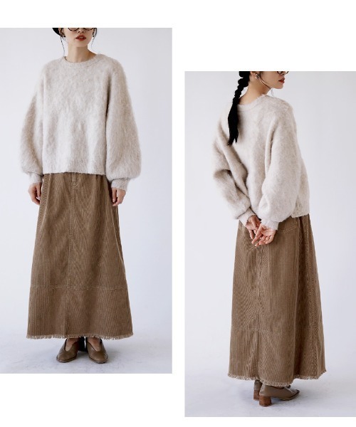 メランジモヘア ニットプルオーバー(ニット/セーター)|apartment department(アパートメントデパートメント) メランジモヘア ニットプルオーバー(ニット/セーター)|apartment department(アパートメントデパートメント)