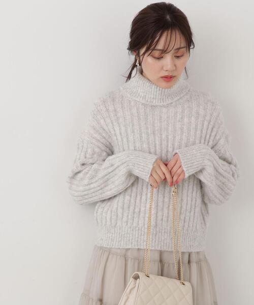 PROPORTION BODY DRESSING（プロポーションボディドレッシング）の「タートルリブニット / 1214170005（ニット/セーター・レディース・グレー/ホワイト系その他・FREE）」の5枚目の写真