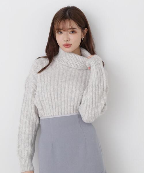 PROPORTION BODY DRESSING（プロポーションボディドレッシング）の「タートルリブニット / 1214170005（ニット/セーター・レディース・グレー/ホワイト系その他・FREE）」の10枚目の写真