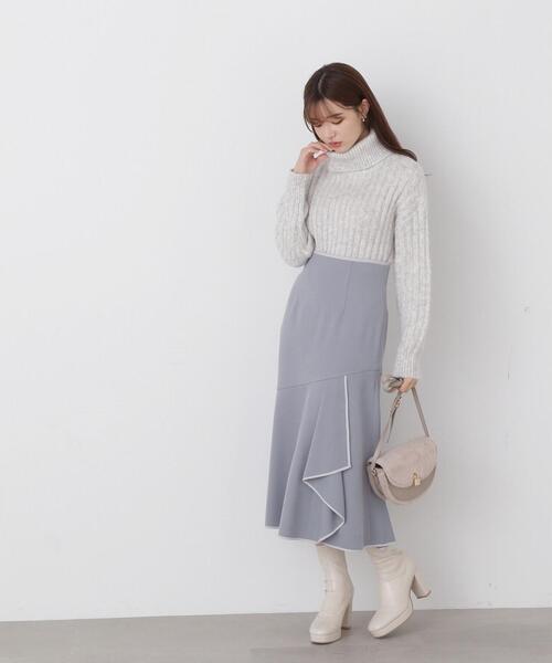 PROPORTION BODY DRESSING（プロポーションボディドレッシング）の「タートルリブニット / 1214170005（ニット/セーター・レディース・グレー/ホワイト系その他・FREE）」の12枚目の写真