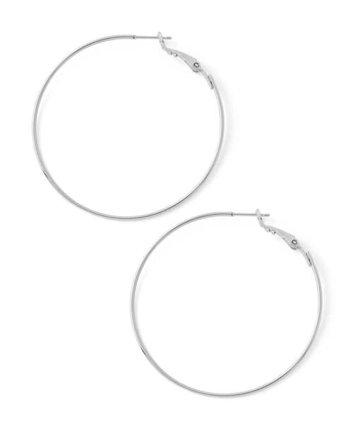 ANEMONE（アネモネ）の「メタルフープピアス[L]（ピアス（両耳用）・レディース・ピンクゴールド/シルバー/ゴールド・FREE）」の2枚目の写真
