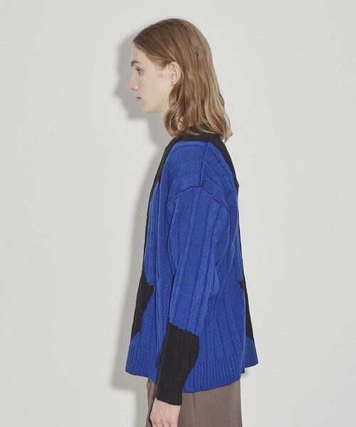 tk.TAKEO KIKUCHI（ティーケータケオキクチ）の「◆ニジミニットプルオーバー（ニット/セーター・メンズ・ブルー系4/グレー系4・02/03）」の5枚目の写真