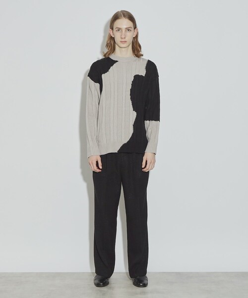 tk.TAKEO KIKUCHI（ティーケータケオキクチ）の「◆ニジミニットプルオーバー（ニット/セーター・メンズ・ブルー系4/グレー系4・02/03）」の12枚目の写真