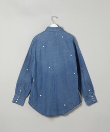 90s ウエスタン　デニムシャツ　刺繍 90s～ Vintage フラワー刺繍 デザイン デニム ウエスタンシャツ