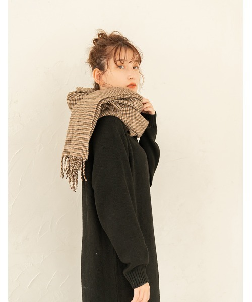 chocomee(チョコミー)の「half zip one-piece(デニムパンツ・レディース・ブラック・FREE)」の4枚目の写真