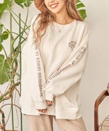 anap mimpi | パームツリー 刺繍 裏起毛 スウェット トレーナー(スウェット)