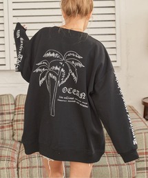 anap mimpi | パームツリー 刺繍 裏起毛 スウェット トレーナー(スウェット)