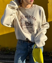 mi via loca | GILDAN　Vintageライク マーメイド ウラケ裏起毛 モチーフロゴスウェット(スウェット)