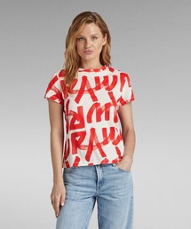 G-STAR | CALLIGRAPHY ALLOVER TOP/総柄グラフィックT(Tシャツ/カットソー)