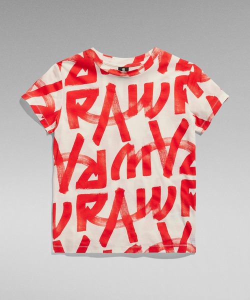 G-STAR(ジースター)の「CALLIGRAPHY ALLOVER TOP/総柄グラフィックT(Tシャツ/カットソー・レディース・ブラック系その他/ホワイト系その他・SMALL/MEDIUM/X-SMALL)」の11枚目の写真