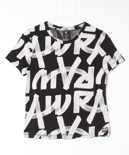 G-STAR(ジースター)の「CALLIGRAPHY ALLOVER TOP/総柄グラフィックT(Tシャツ/カットソー・レディース・ブラック系その他/ホワイト系その他・SMALL/MEDIUM/X-SMALL)」の15枚目の写真
