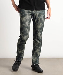 マイクロワッフルストレッチ ムラ柄パンツ