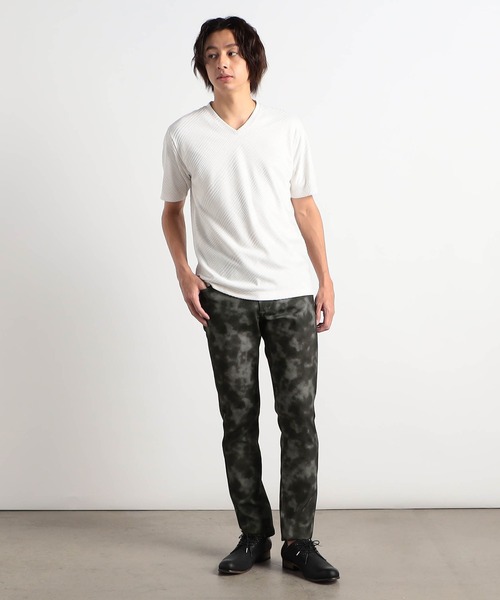 HIDEAWAYS NICOLE(ハイダウェイニコル)の「マイクロワッフルストレッチ ムラ柄パンツ(その他パンツ・メンズ・ネイビー/ライトグレー/チャコールグレー・SMALL/X-LARGE/LARGE/MEDIUM)」の11枚目の写真