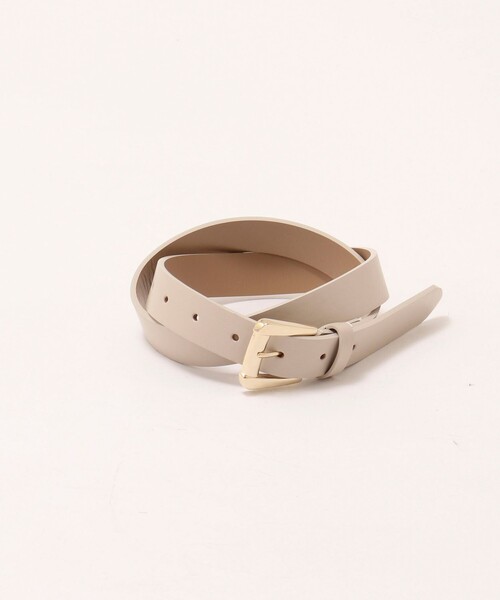 NOLLEY'S ♡ボリュームバックル レザーベルト ベージュ NOLLEY'S（ノーリーズ）の「ボリュームバックルベルト（ベルト