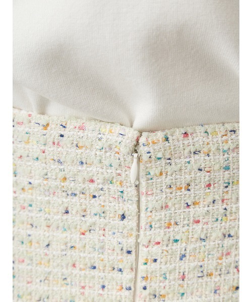 SNIDEL（スナイデル）の「ツイードミニフレアースカート（スカート・レディース・チェック/その他/アイボリー・1/0）」の9枚目の写真