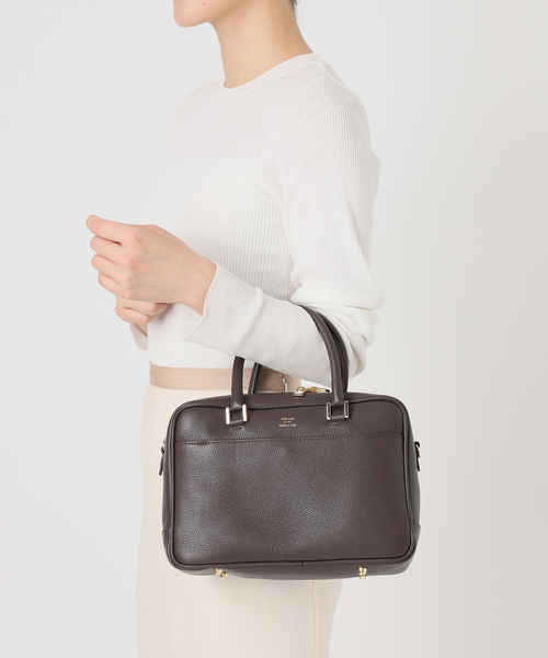 IENA（イエナ）の「【Manuel MILANO/マニュエルミラノ】レザーバッグ（ハンドバッグ・レディース・グレー/ブラウン/ブラック/ベージュ・FREE）」の7枚目の写真