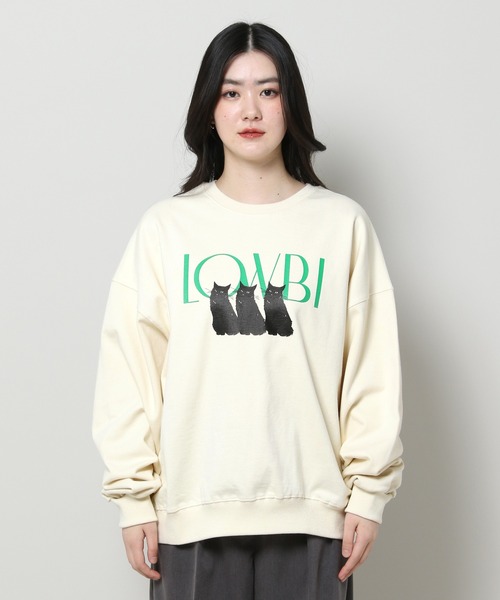 LOWBI（ロウビ）の「LOWBI／NEROプルオーバー（ウラケ）2102481（スウェット・レディース・アイボリー/グレー/ラベンダー・FREE）」の13枚目の写真