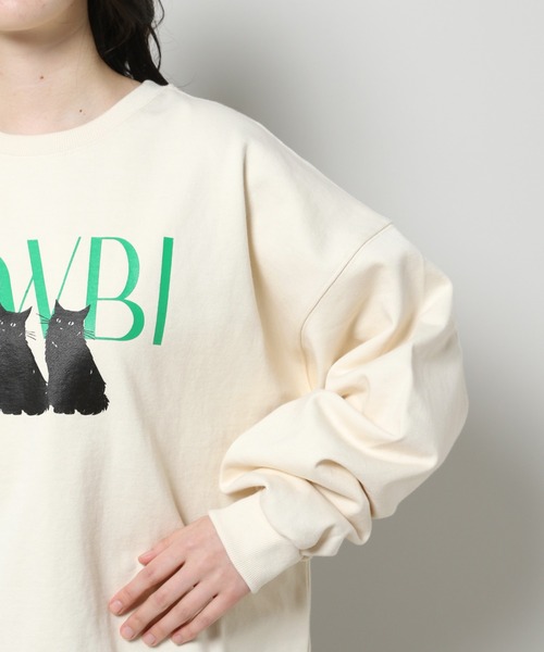 LOWBI（ロウビ）の「LOWBI／NEROプルオーバー（ウラケ）2102481（スウェット・レディース・アイボリー/グレー/ラベンダー・FREE）」の18枚目の写真