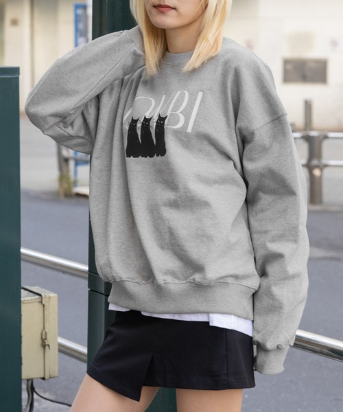 LOWBI（ロウビ）の「LOWBI／NEROプルオーバー（ウラケ）2102481（スウェット・レディース・アイボリー/グレー/ラベンダー・FREE）」の6枚目の写真