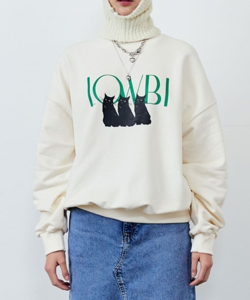 LOWBI（ロウビ）の「LOWBI／NEROプルオーバー（ウラケ）2102481（スウェット・レディース・アイボリー/グレー/ラベンダー・FREE）」の11枚目の写真