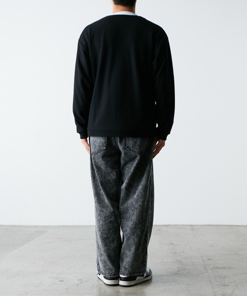 SOUNDSGOOOOD(サウンズグッド)の「【SOUNDS GOOOOD / サウンズグッド】フリンジデニムイージーパンツ(デニムパンツ・メンズ・ブラック/サックスブルー/ネイビー・ONE SIZE)」の20枚目の写真