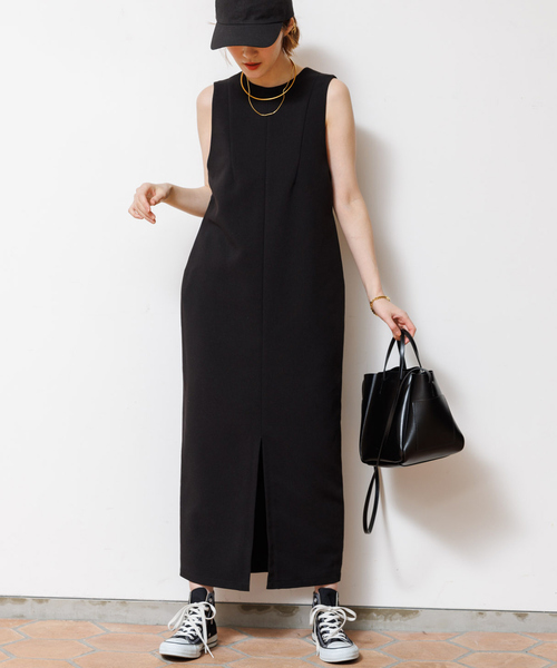 【セール】【一部店舗限定】2WAYダブルクロスジャンパースカート（ワンピース）｜Rouge vif（ルージュヴィフ）