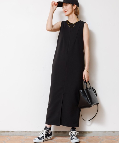 【セール】【一部店舗限定】2WAYダブルクロスジャンパースカート（ワンピース）｜Rouge vif（ルージュヴィフ）