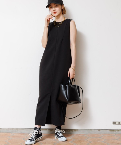 【セール】【一部店舗限定】2WAYダブルクロスジャンパースカート（ワンピース）｜Rouge vif（ルージュヴィフ）