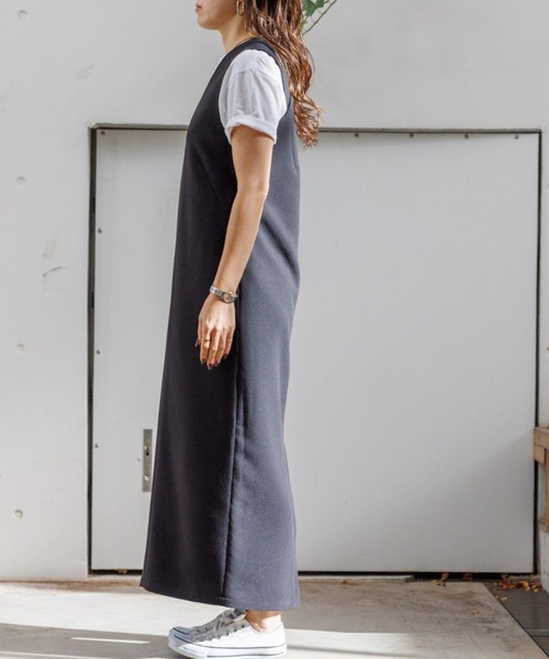 【セール】【一部店舗限定】2WAYダブルクロスジャンパースカート（ワンピース）｜Rouge vif（ルージュヴィフ）