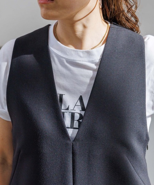 【セール】【一部店舗限定】2WAYダブルクロスジャンパースカート（ワンピース）｜Rouge vif（ルージュヴィフ）