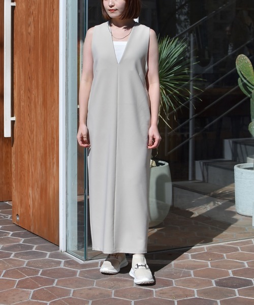 【セール】【一部店舗限定】2WAYダブルクロスジャンパースカート（ワンピース）｜Rouge vif（ルージュヴィフ）